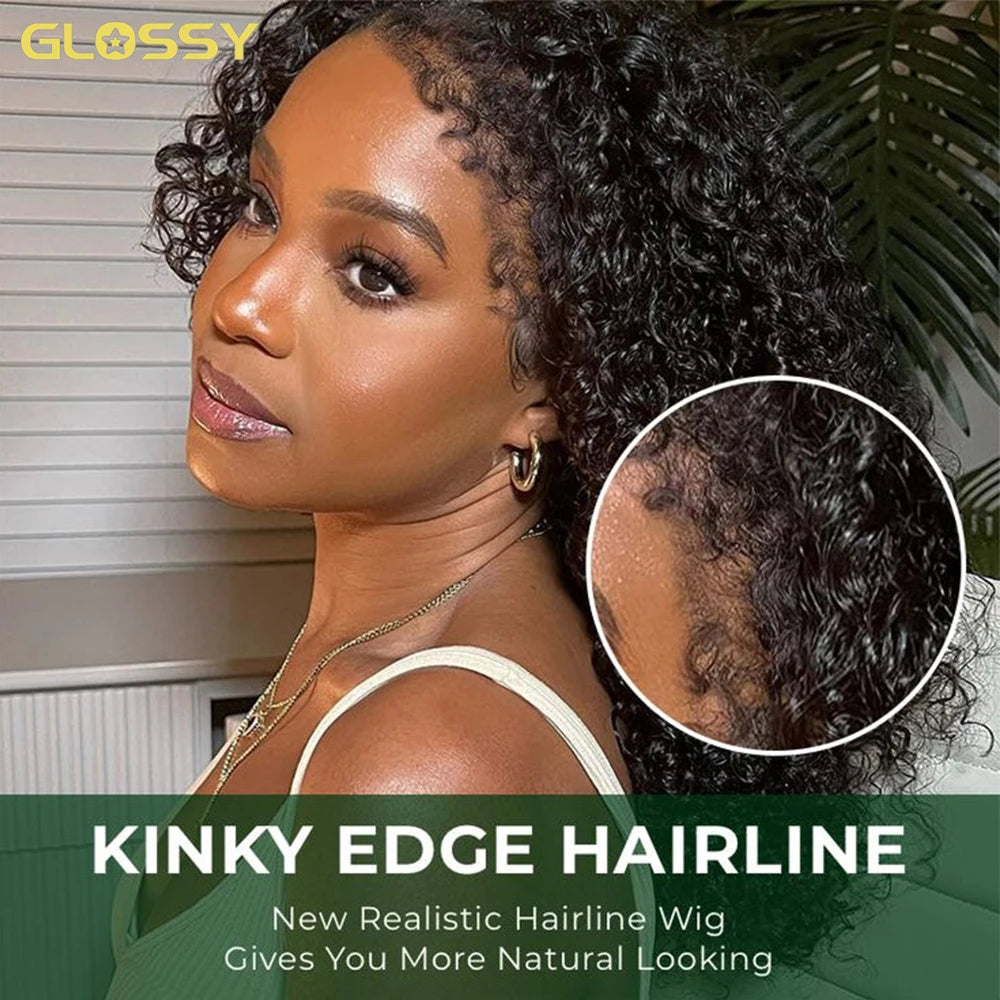 Water Deep Wave Frontal Wig Glueless 13x6 13x4 Hd Transparent 4c Edges Lace Front Wigs For Women Curly Human Hair Wig On Sale