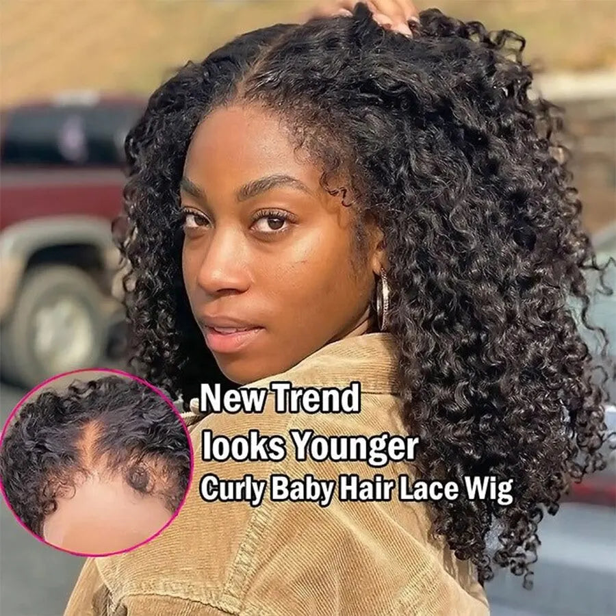 Water Deep Wave Frontal Wig Glueless 13x6 13x4 Hd Transparent 4c Edges Lace Front Wigs For Women Curly Human Hair Wig On Sale