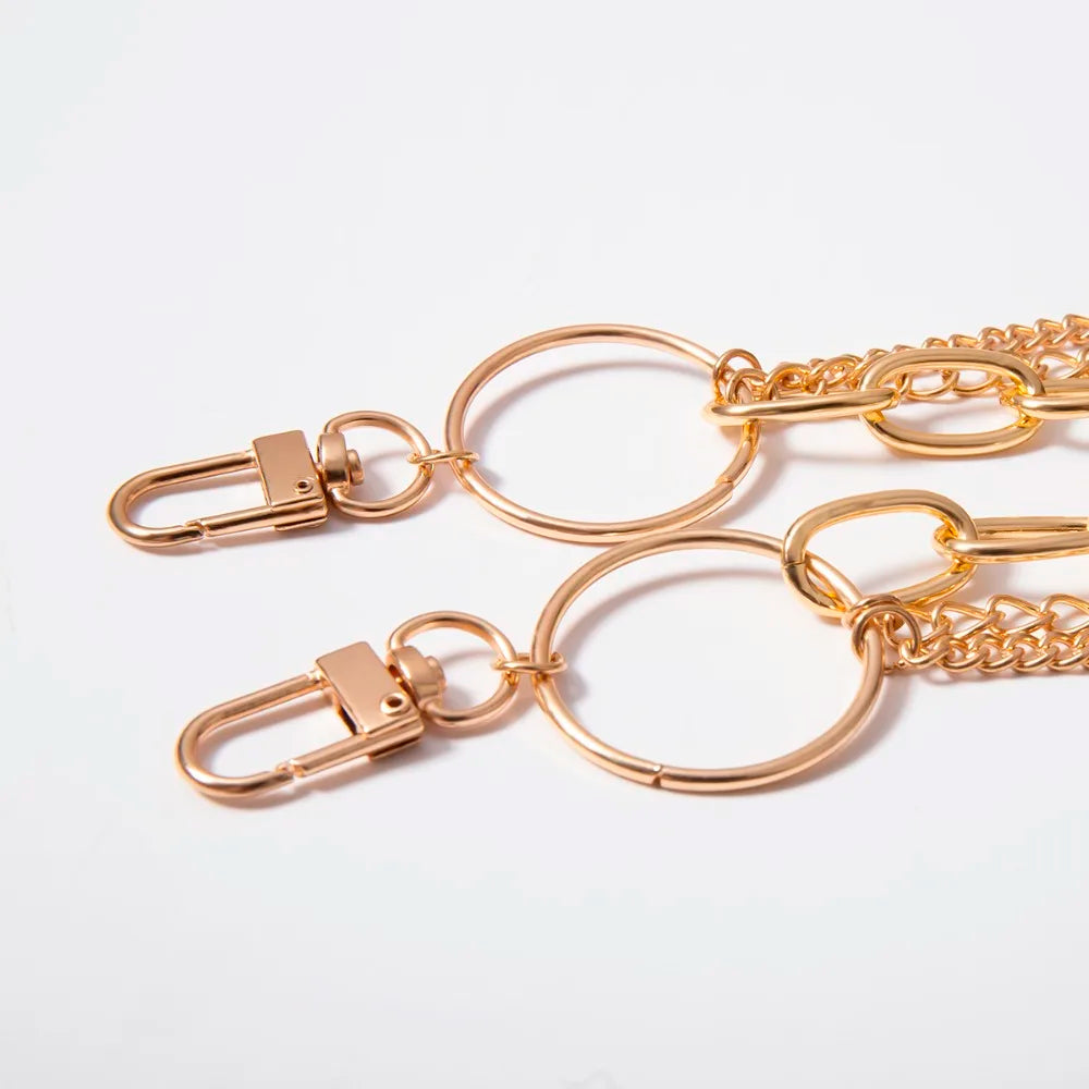 Vintage Long Metal Rock Trousers Hipster Pant Jean Keychain Ring Clip Tassel Keychains Women Accessory