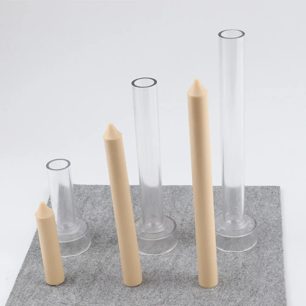 DIY Cylinder Candle Mold | 3D Long Pole Acrylic Candle Making Mold | Church & Dinner Candle Craft Tool