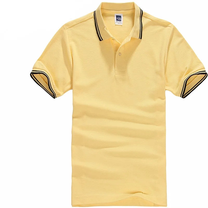 Men's Striped Cotton T-Shirt – Breathable Golf & Tennis Casual Tee (Up to 3XL)
