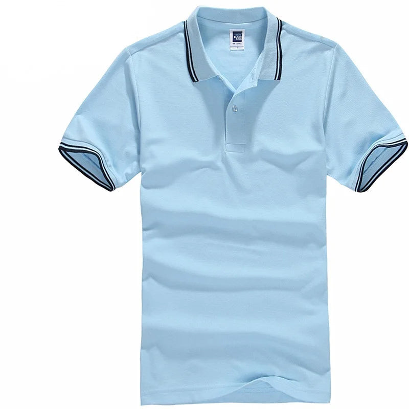 Men's Striped Cotton T-Shirt – Breathable Golf & Tennis Casual Tee (Up to 3XL)