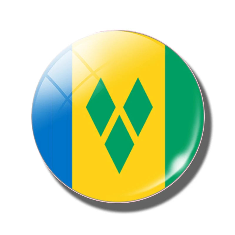 Country Flag Fridge Magnets – Mini Magnetic Refrigerator Stickers for Home & Kitchen Decor