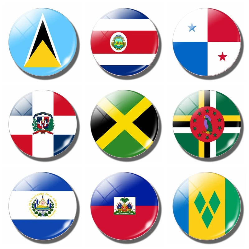 Country Flag Fridge Magnets – Mini Magnetic Refrigerator Stickers for Home & Kitchen Decor