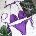 Diamond Crystal Rhinestone Bikini – Women's Luxury Bandage Swimsuit