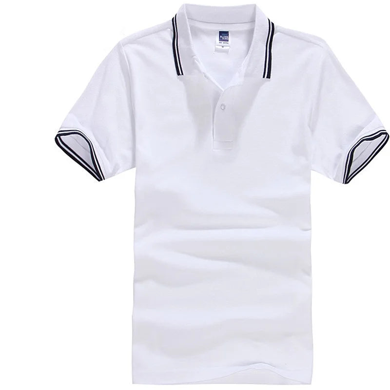 Men's Striped Cotton T-Shirt – Breathable Golf & Tennis Casual Tee (Up to 3XL)