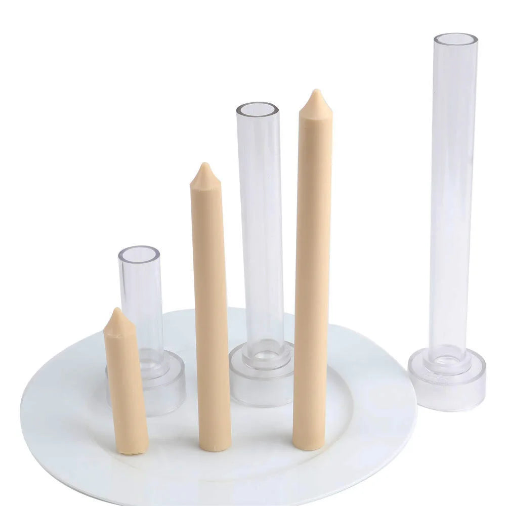DIY Cylinder Candle Mold | 3D Long Pole Acrylic Candle Making Mold | Church & Dinner Candle Craft Tool