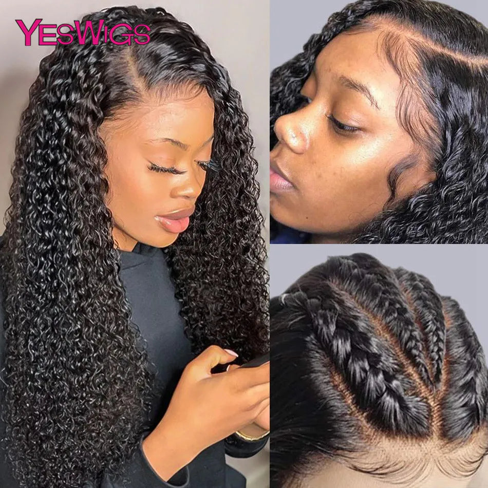 HD 13x6 Deep Curly Lace Front Human Hair Wigs On Sale Vietnamese 30 36 Inch Water Wave Glueless Lace Frontal Wig Raw Human Hair