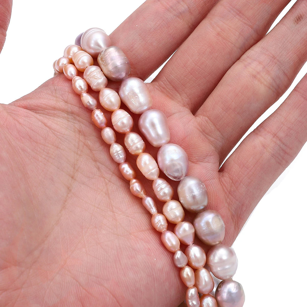 10pcs Natural Freshwater Pearl Irregular Punch Loose Spacer Beads for Make Jewelry DIY Bracelet Necklace Accessories