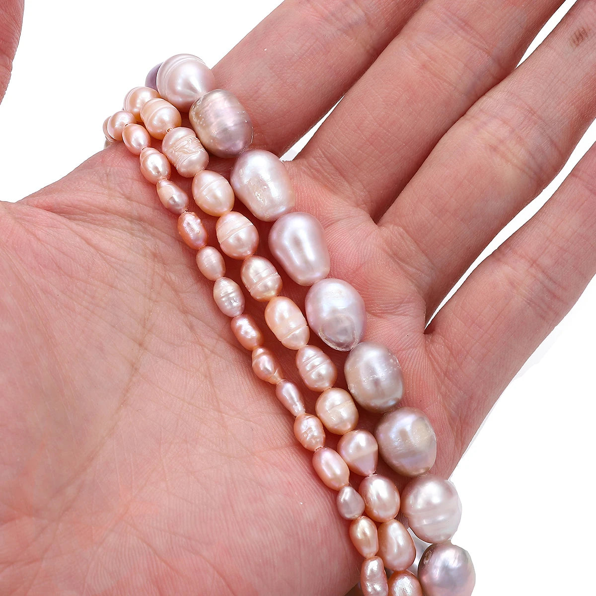 10pcs Natural Freshwater Pearl Irregular Punch Loose Spacer Beads for Make Jewelry DIY Bracelet Necklace Accessories