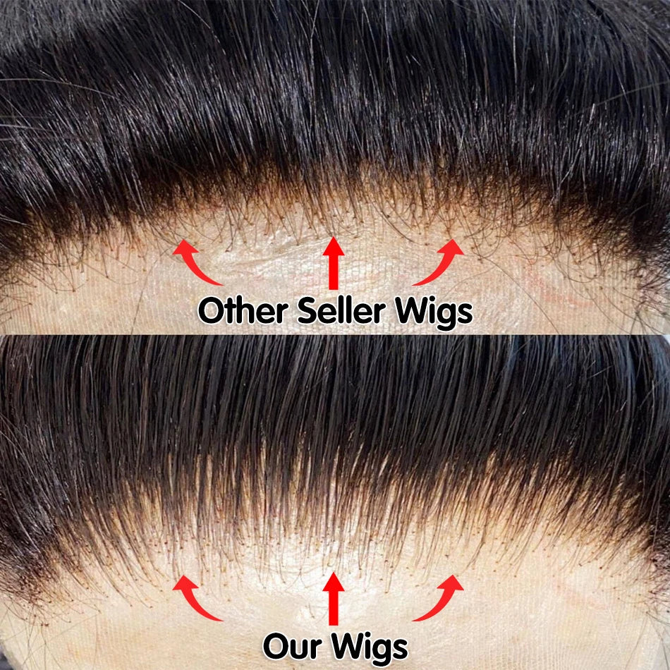 Highlight Colored Straight Lace Front Human Hair Wigs Honey Blonde 13X4 13x6 HD Transparent Lace Frontal Wigs For Black Women