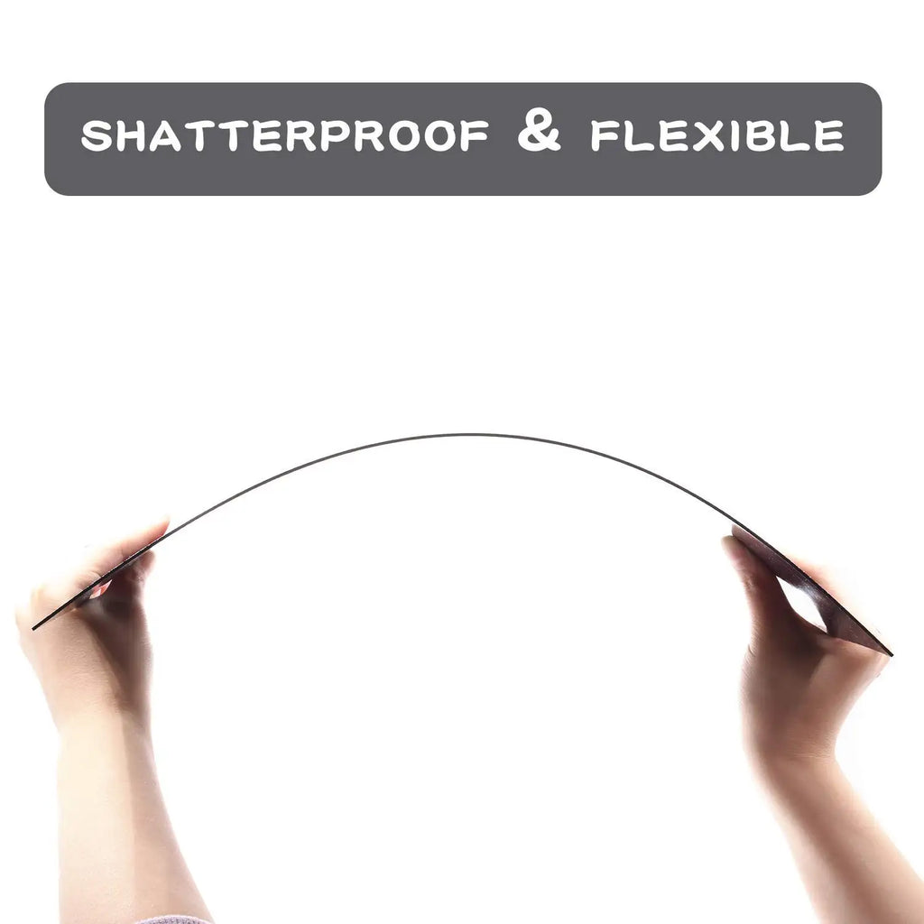 Black ABS Plastic Sheet | 2pcs Matte & Glossy DIY Craft Board | Thermoformable | 200×300mm & 300×300mm
