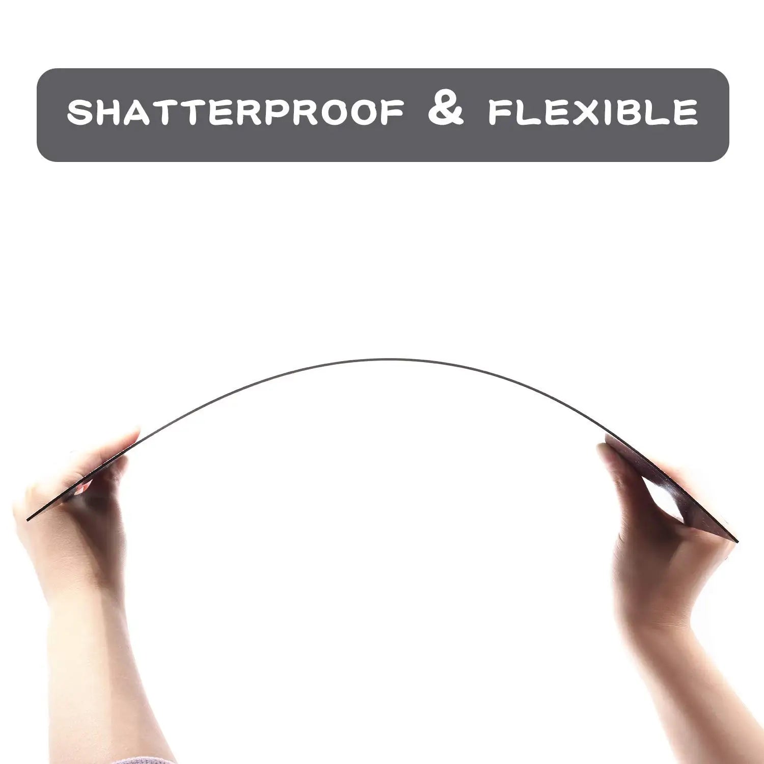 Black ABS Plastic Sheet | 2pcs Matte & Glossy DIY Craft Board | Thermoformable | 200×300mm & 300×300mm