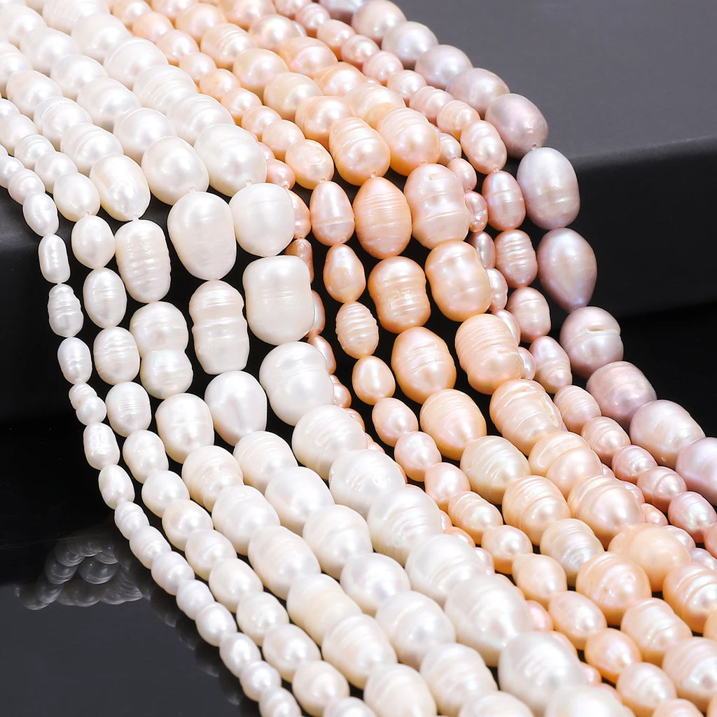 10pcs Natural Freshwater Pearl Irregular Punch Loose Spacer Beads for Make Jewelry DIY Bracelet Necklace Accessories