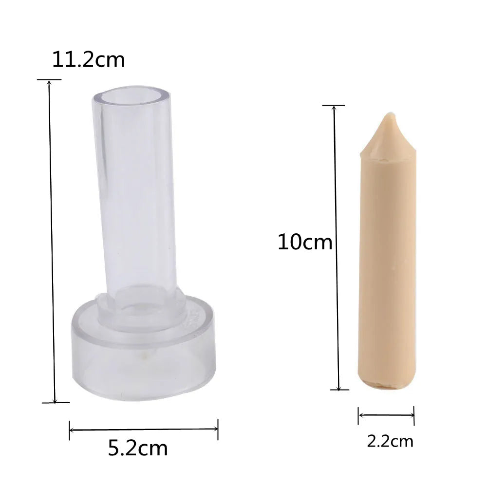 DIY Cylinder Candle Mold | 3D Long Pole Acrylic Candle Making Mold | Church & Dinner Candle Craft Tool