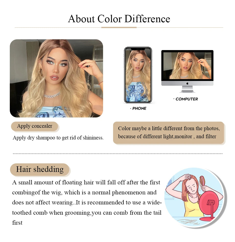 LOUIS FERRE Long Wavy Pink Synthetic Wigs with Bangs for Women Hot Pink Curly Heat Resistant Hair Wig for Cosplay Halloween Use