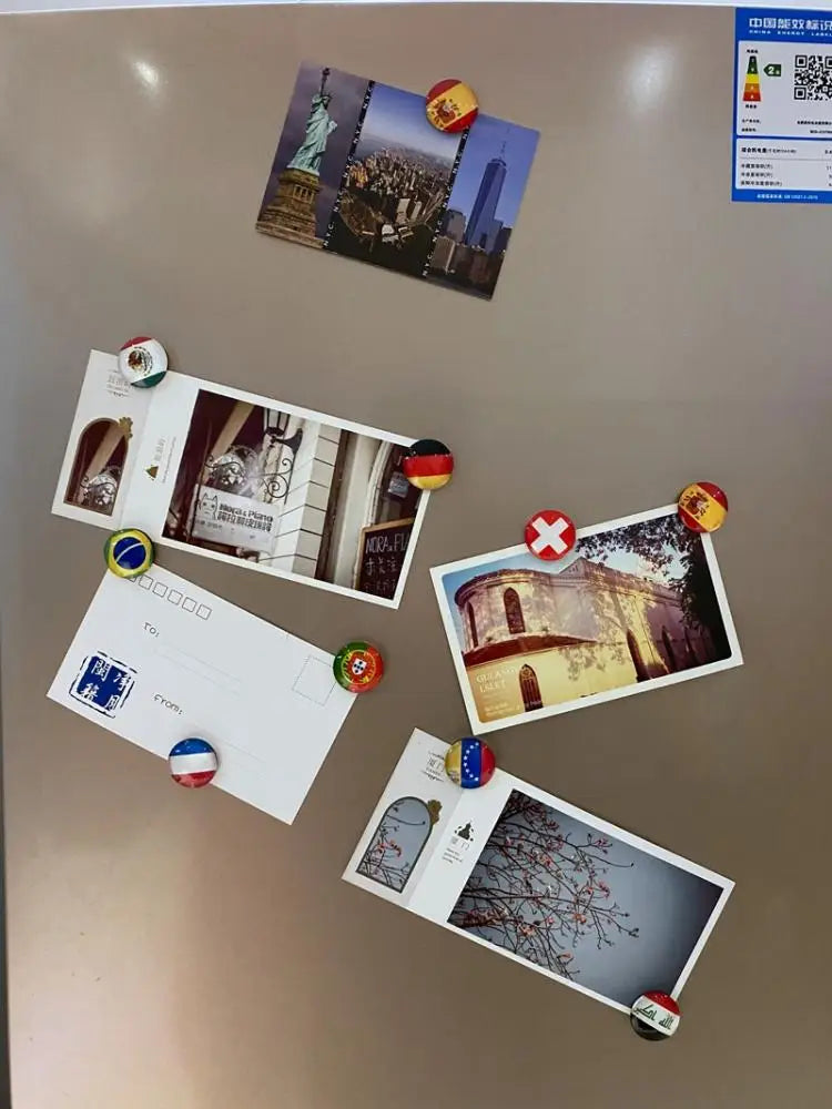 Country Flag Fridge Magnets – Mini Magnetic Refrigerator Stickers for Home & Kitchen Decor