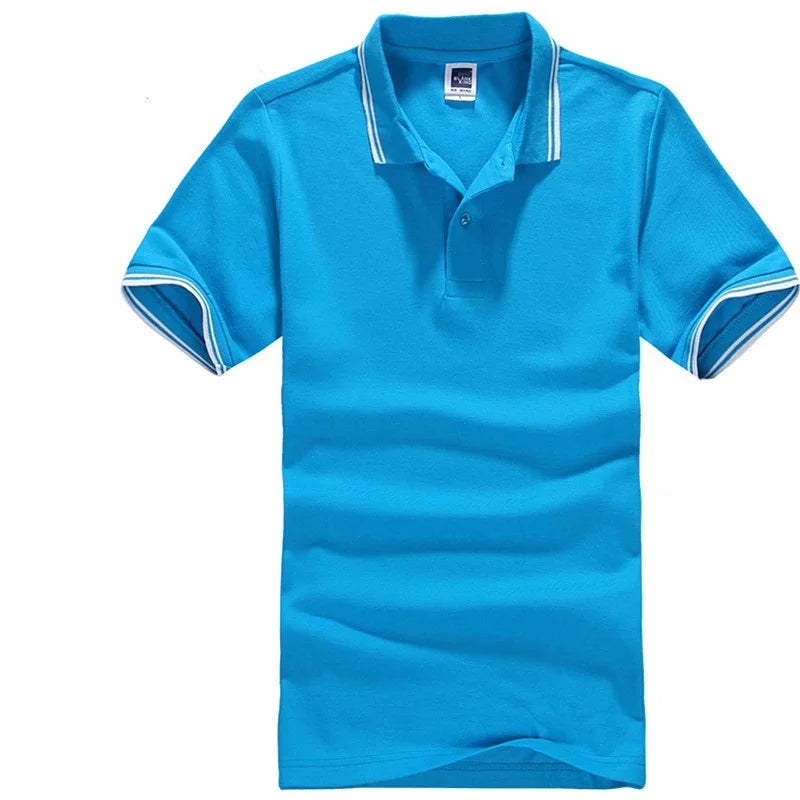Men's Striped Cotton T-Shirt – Breathable Golf & Tennis Casual Tee (Up to 3XL)