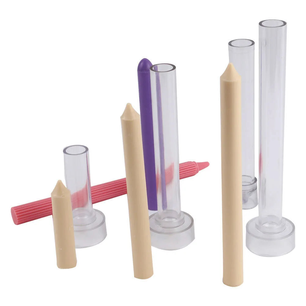 DIY Cylinder Candle Mold | 3D Long Pole Acrylic Candle Making Mold | Church & Dinner Candle Craft Tool