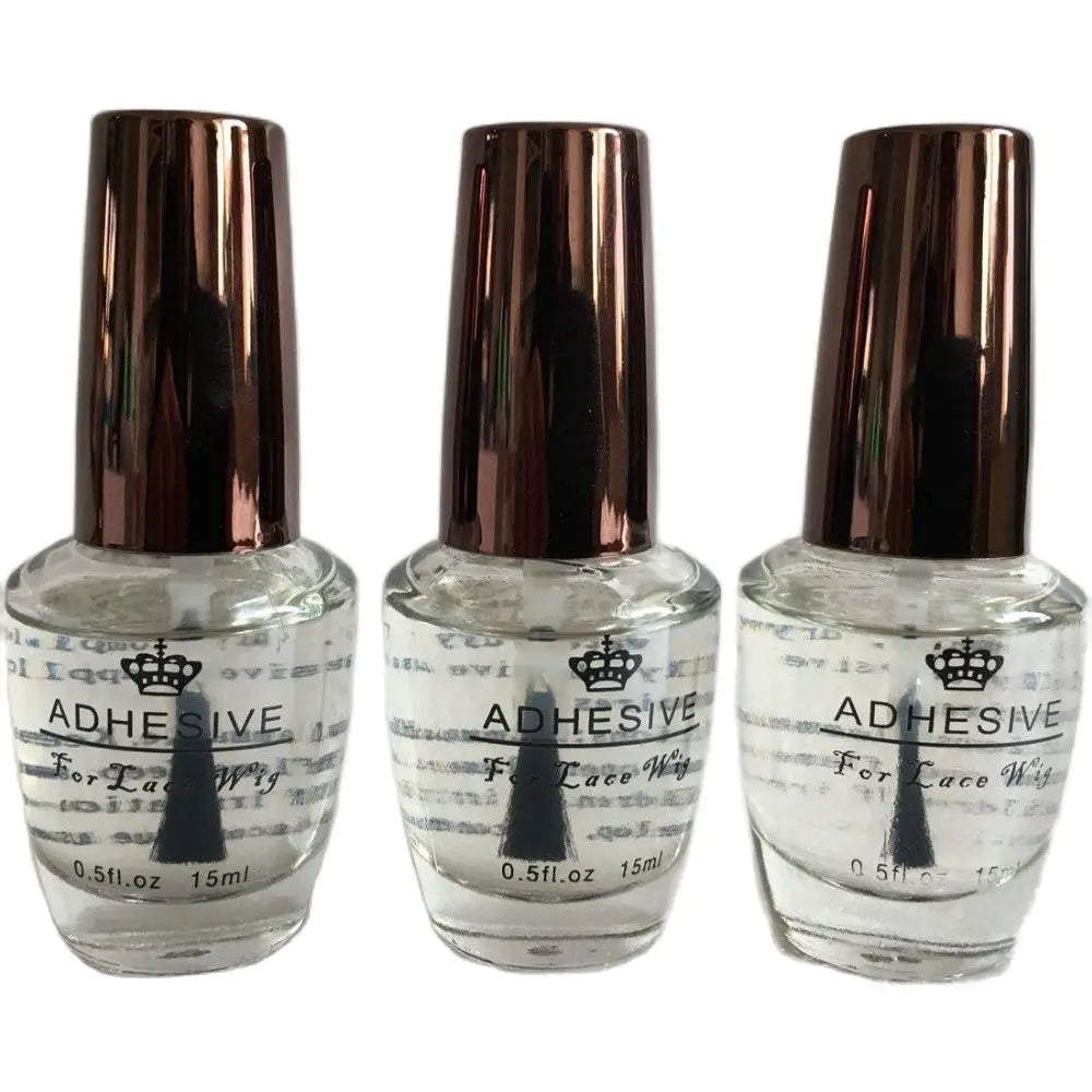 1 Bottle 0.5 Oz lace wig glue with brush adhesive glue for wig men's toupee glue
