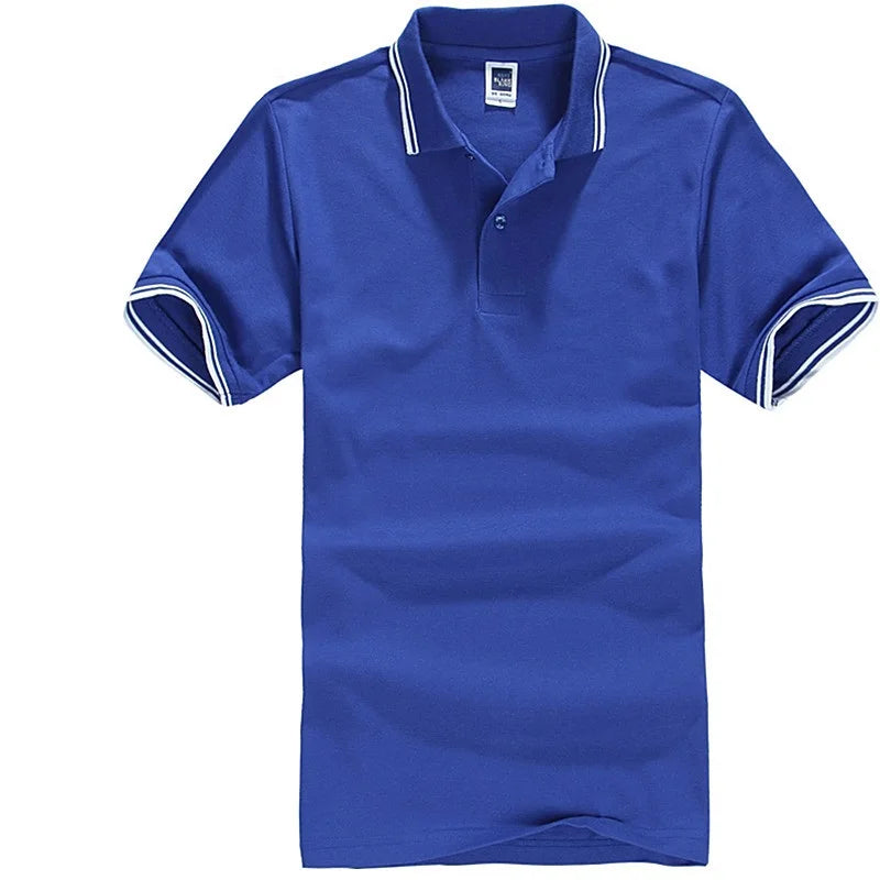 Men's Striped Cotton T-Shirt – Breathable Golf & Tennis Casual Tee (Up to 3XL)
