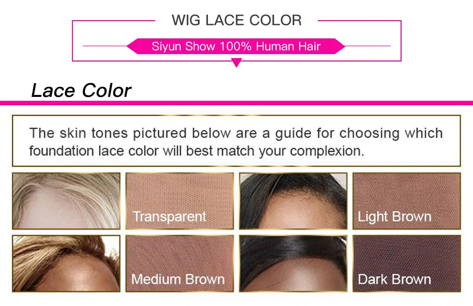 Siyun Show Body Wave Lace Front Wig 360 Full Lace Frontal Wig 250 Density HD Transparent 13x6 Lace Frontal Human Hair Wigs