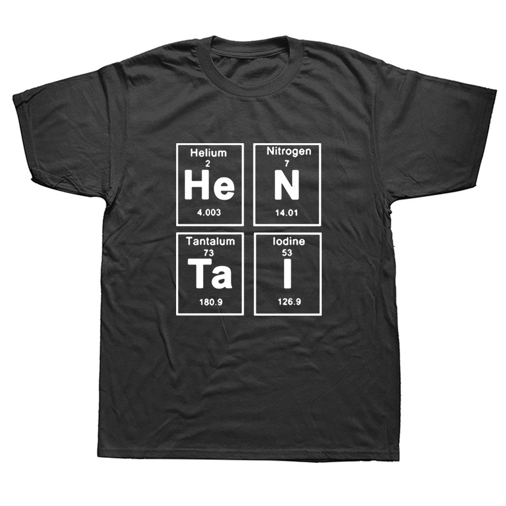 Funny Periodic Table Graphic T-Shirt – Novelty Science Humor Tee for Men & Women