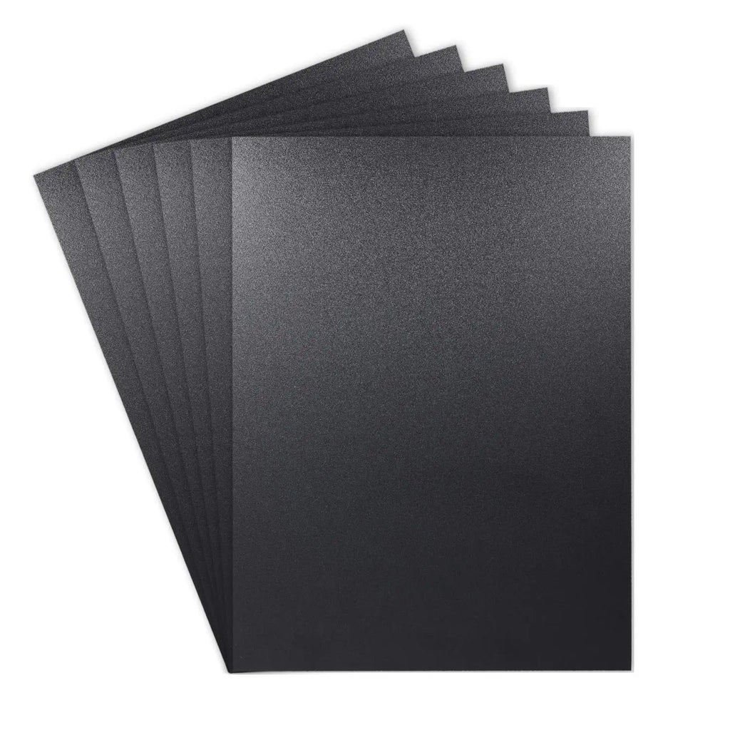 Black ABS Plastic Sheet | 2pcs Matte & Glossy DIY Craft Board | Thermoformable | 200×300mm & 300×300mm