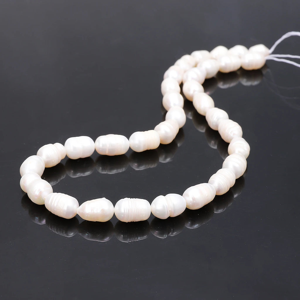 10pcs Natural Freshwater Pearl Irregular Punch Loose Spacer Beads for Make Jewelry DIY Bracelet Necklace Accessories
