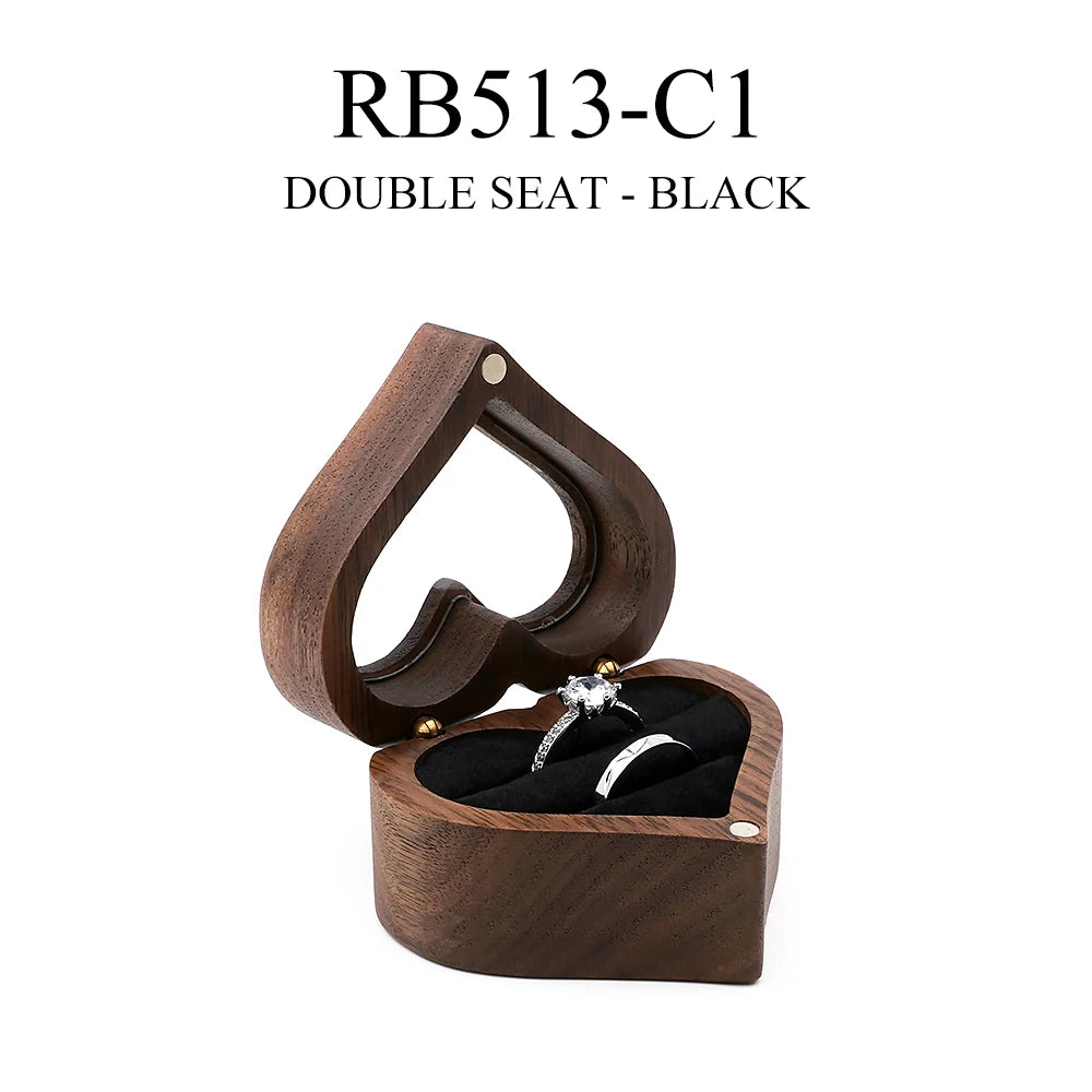 Heart Design Jewelry Gift box stand Couple Earrings Lover Valentine Day packaging for small businesses bags organizer