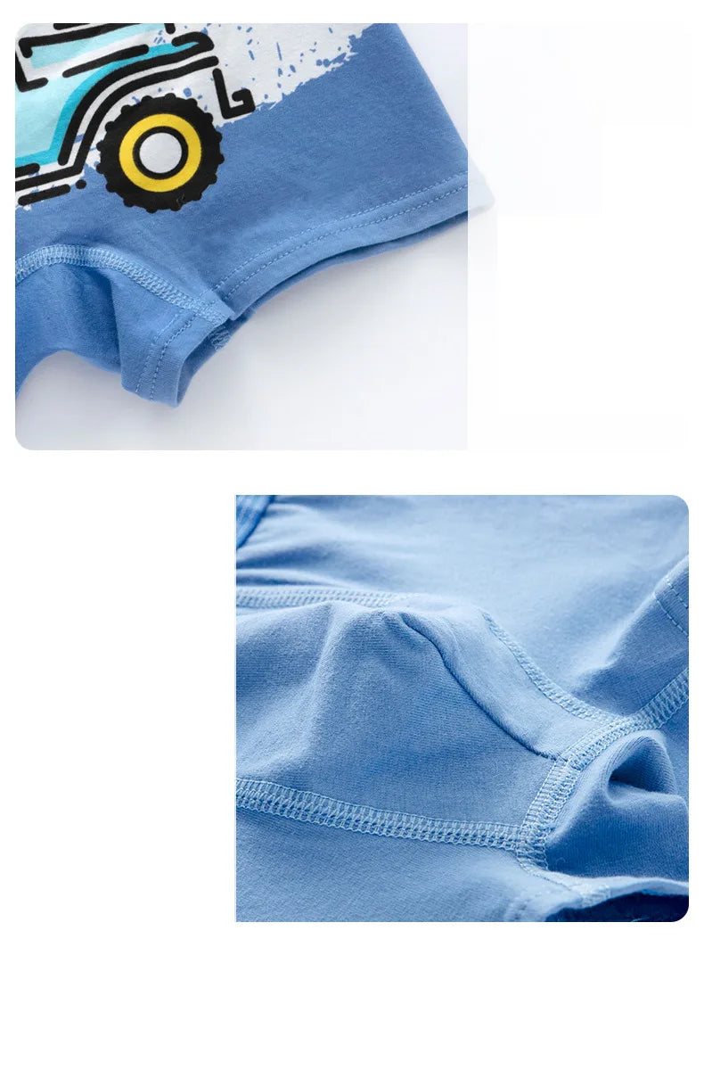 Boys' Underwear – Fun Vehicle & Fire Engine Print Comfortable Briefs & Boxers for Kids