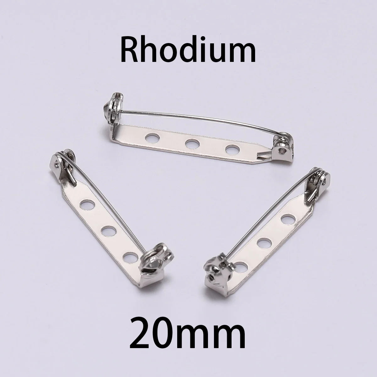 20pcs 20 25 32 38mm Brooch Clip Base Pins Blank Safe Lock Brooch Pin Base Badge Holder For DIY Jewelry Making Findings Supplies