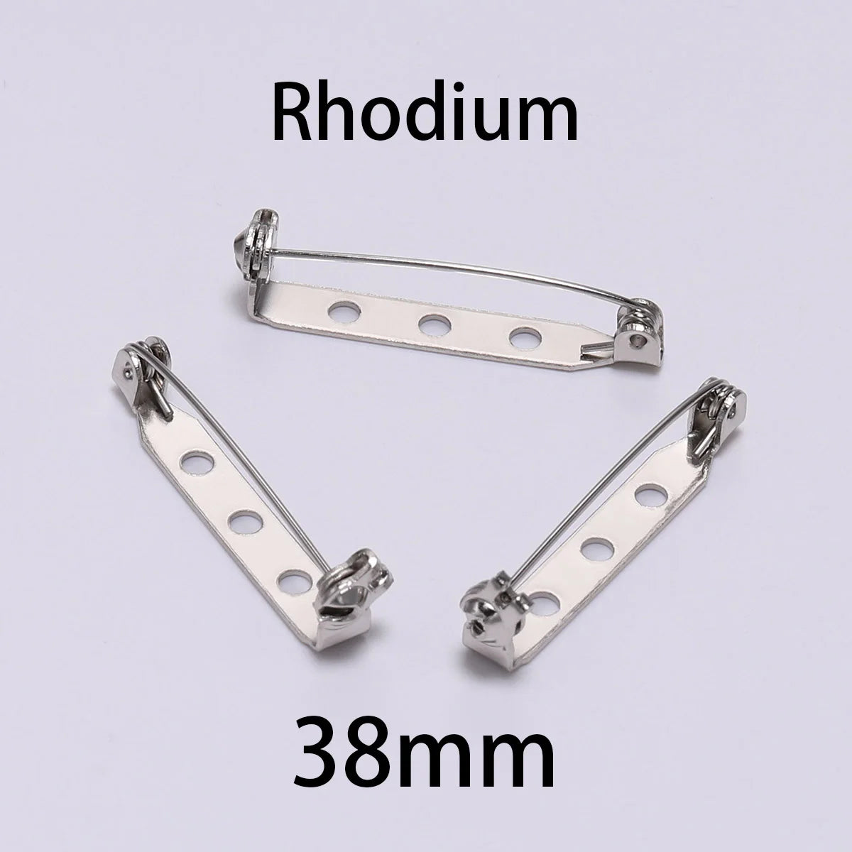 20pcs 20 25 32 38mm Brooch Clip Base Pins Blank Safe Lock Brooch Pin Base Badge Holder For DIY Jewelry Making Findings Supplies
