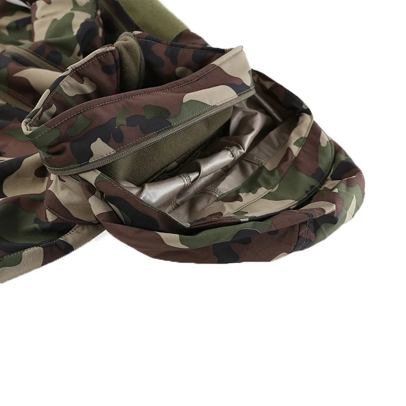 Winter Military Tactical Fleece Jacket – Men's Waterproof Camouflage Windbreaker