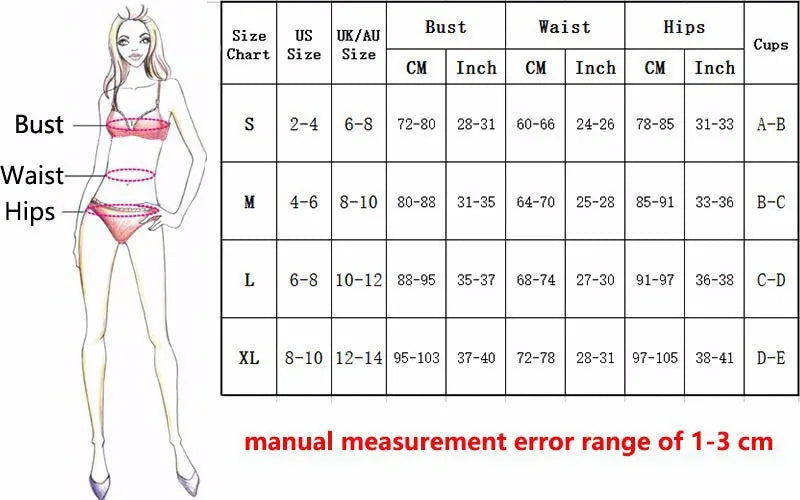 Pink Contrast Push-Up Cross Bikini – Women's Two-Piece Patchwork Swimsuit