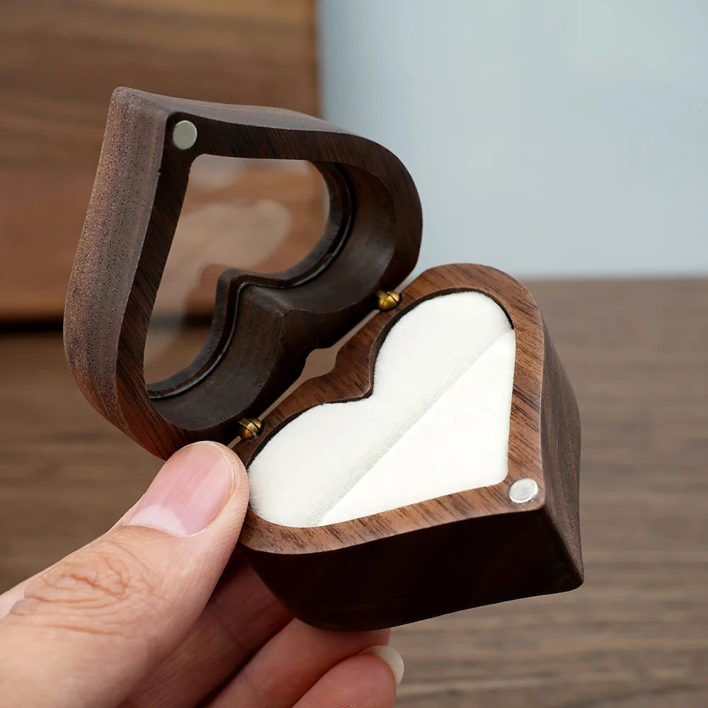 Heart Design Jewelry Gift box stand Couple Earrings Lover Valentine Day packaging for small businesses bags organizer