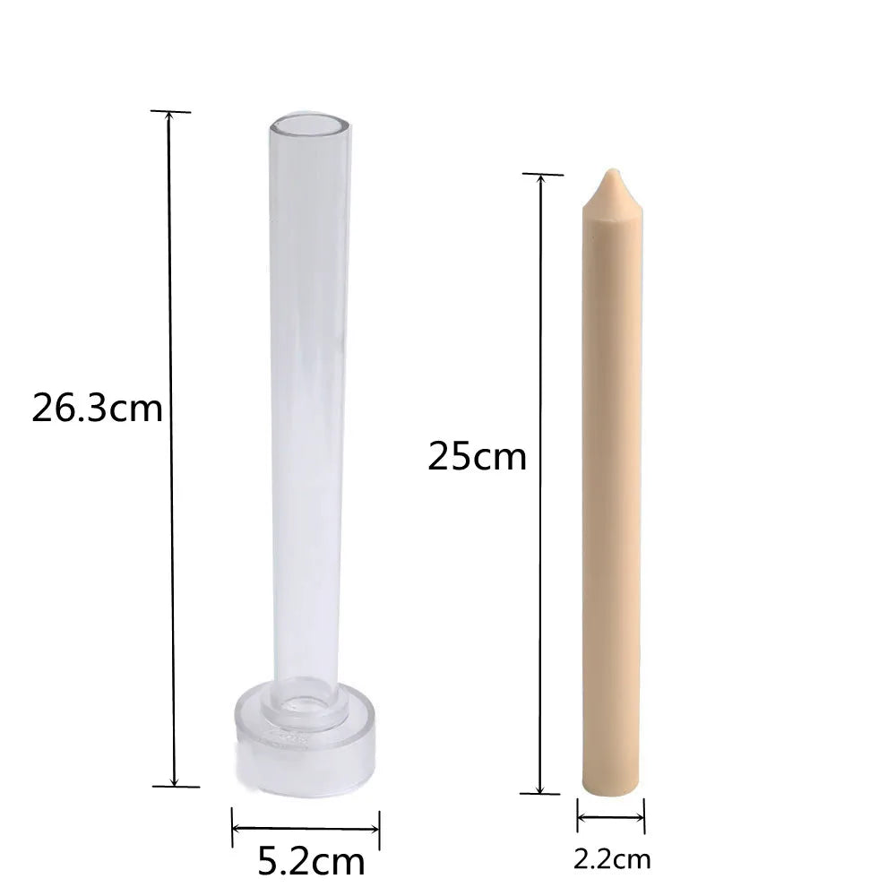 DIY Cylinder Candle Mold | 3D Long Pole Acrylic Candle Making Mold | Church & Dinner Candle Craft Tool