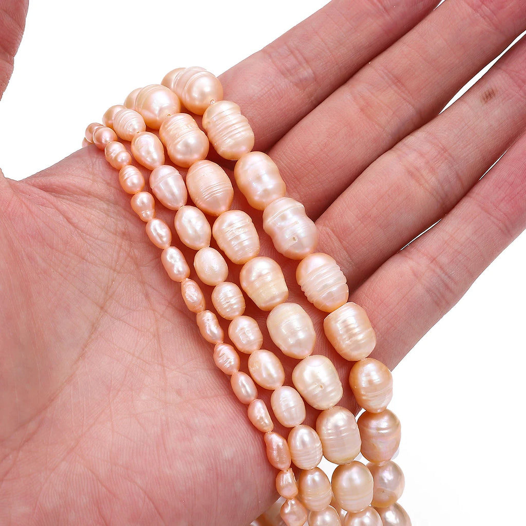 10pcs Natural Freshwater Pearl Irregular Punch Loose Spacer Beads for Make Jewelry DIY Bracelet Necklace Accessories