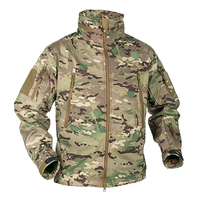 Winter Military Tactical Fleece Jacket – Men's Waterproof Camouflage Windbreaker