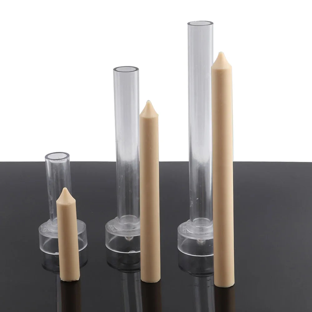 DIY Cylinder Candle Mold | 3D Long Pole Acrylic Candle Making Mold | Church & Dinner Candle Craft Tool