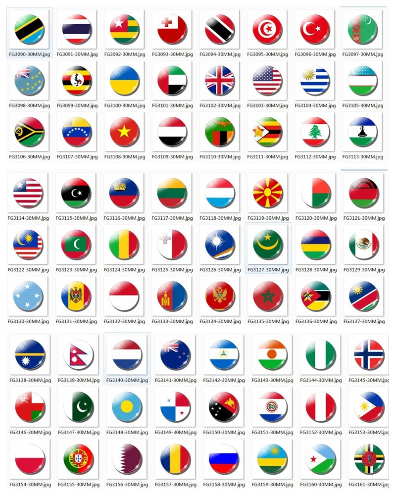 Country Flag Fridge Magnets – Mini Magnetic Refrigerator Stickers for Home & Kitchen Decor