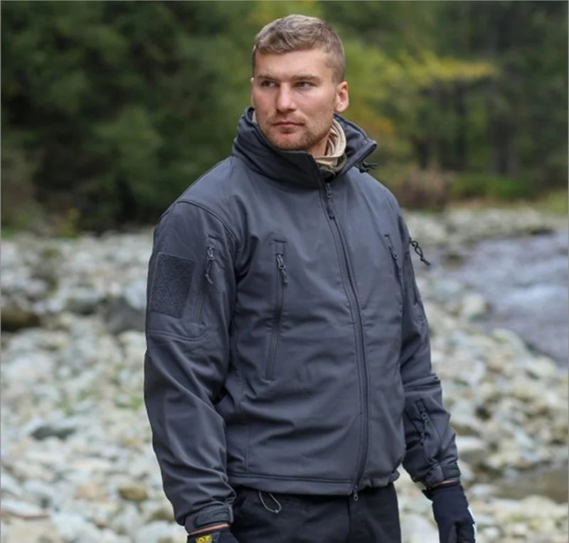 Winter Military Tactical Fleece Jacket – Men's Waterproof Camouflage Windbreaker