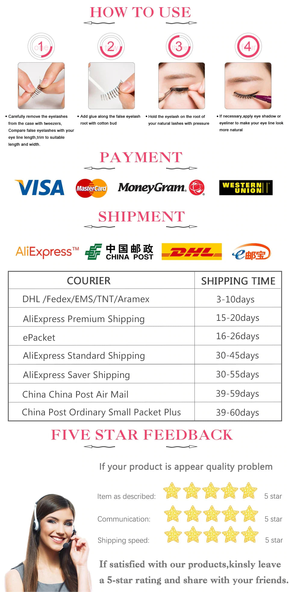 Lashes 3/10 Pairs Half Lashes Cat Eye Natural Long Lashes 3D Mink Eyelashes Full Strip Lashes Makeup Extension Tools