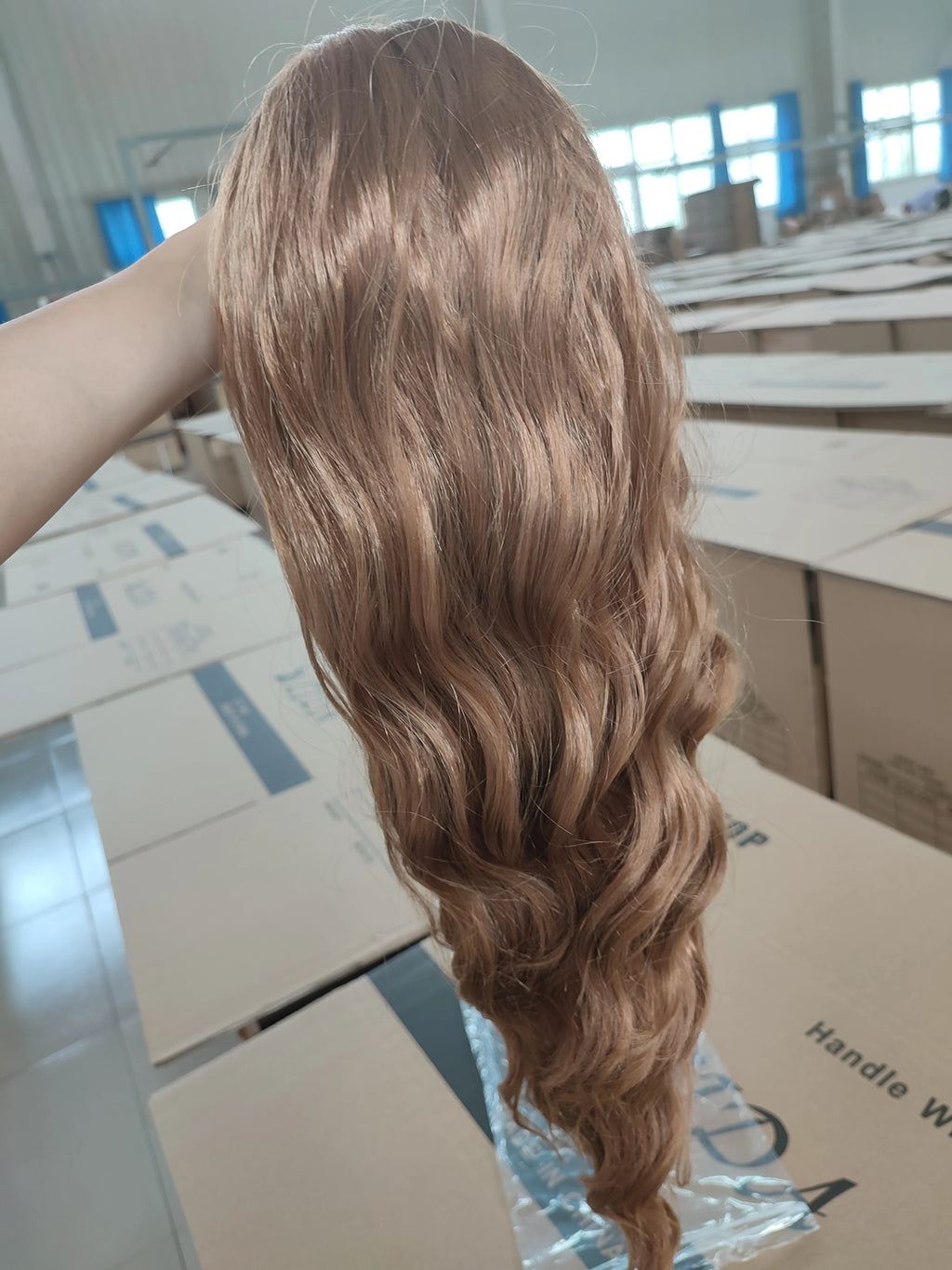 Blice U Part Wig Synthetic Hair Extensions Glueless Wavy Wigs Hollywood Waves With Clips Head Bang Style For Women
