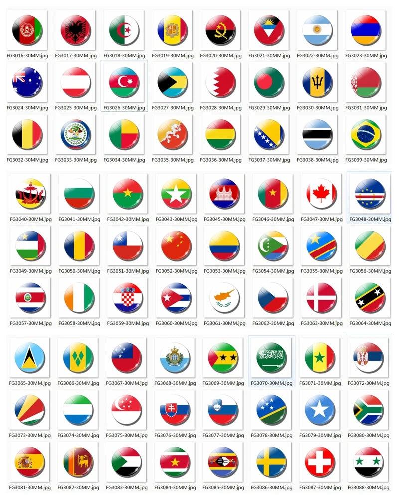 Country Flag Fridge Magnets – Mini Magnetic Refrigerator Stickers for Home & Kitchen Decor