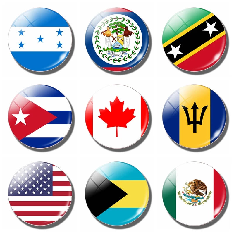 Country Flag Fridge Magnets – Mini Magnetic Refrigerator Stickers for Home & Kitchen Decor