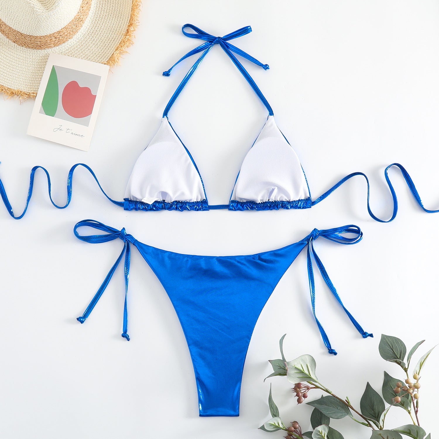 2026 PU Faux Leather Mini Micro Thong Bikini Women Swimwear Female Swimsuit Two-pieces Bikini set Bather Bathing Suit Swim K5280