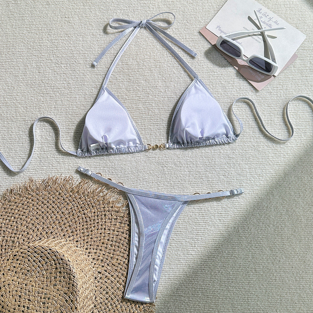 2026 PU Faux Leather Mini Micro Thong Bikini Women Swimwear Female Swimsuit Two-pieces Bikini set Bather Bathing Suit Swim K5280