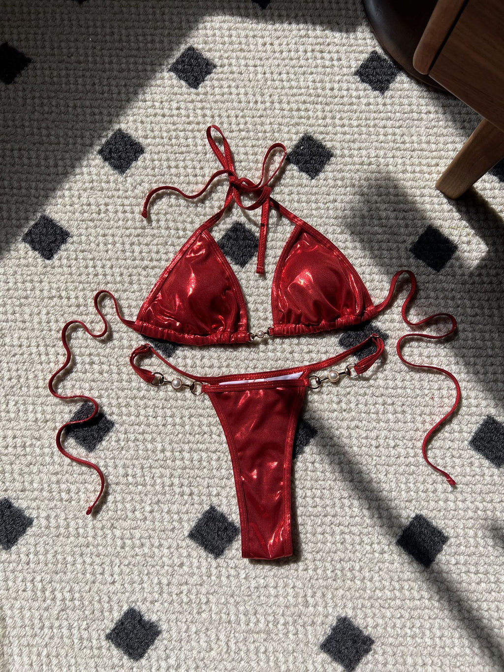 2026 PU Faux Leather Mini Micro Thong Bikini Women Swimwear Female Swimsuit Two-pieces Bikini set Bather Bathing Suit Swim K5280