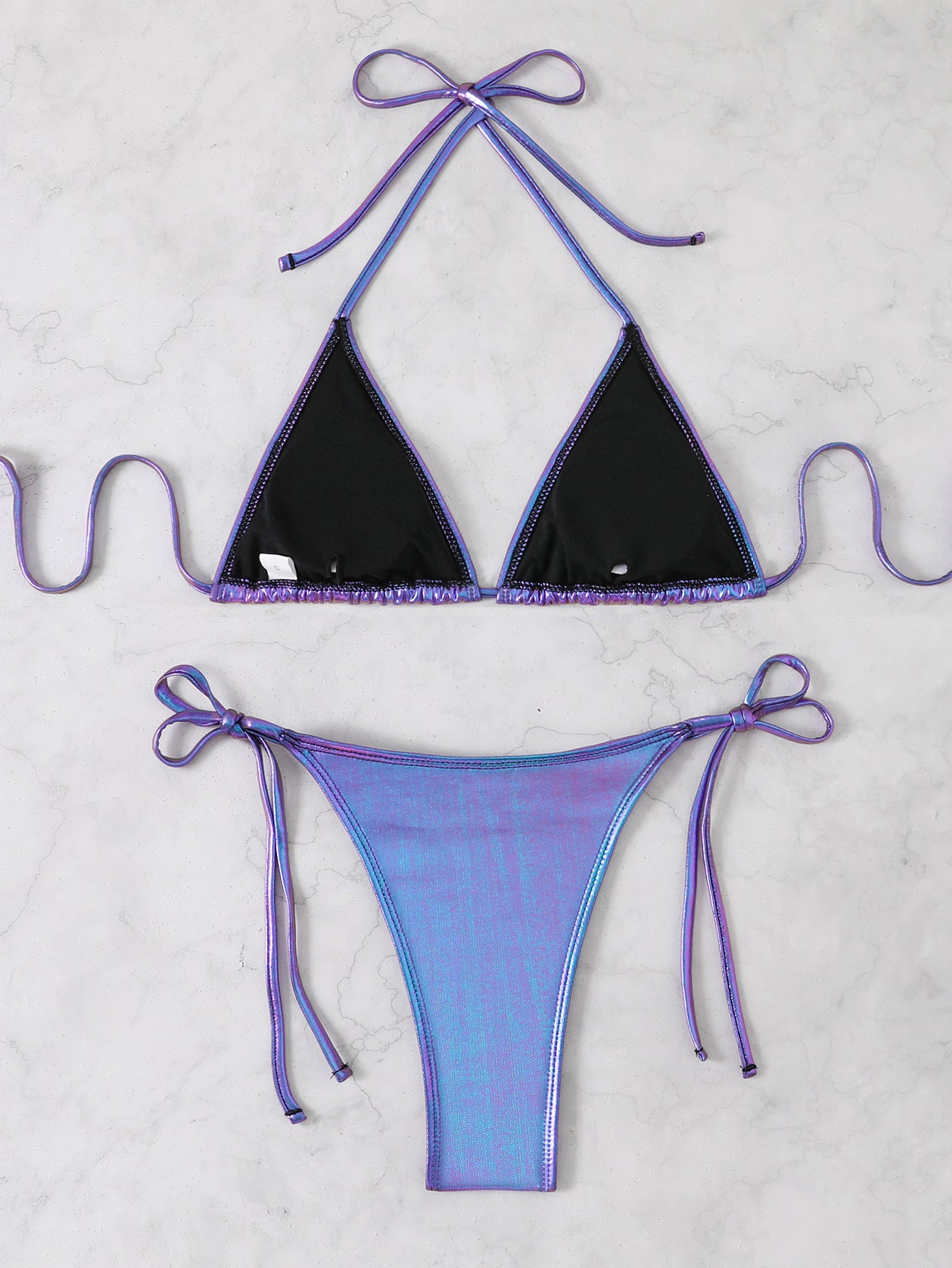 2026 PU Faux Leather Mini Micro Thong Bikini Women Swimwear Female Swimsuit Two-pieces Bikini set Bather Bathing Suit Swim K5280